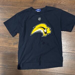 Kids Black NHL Buffalo Sabres Team Logo T-Shirt